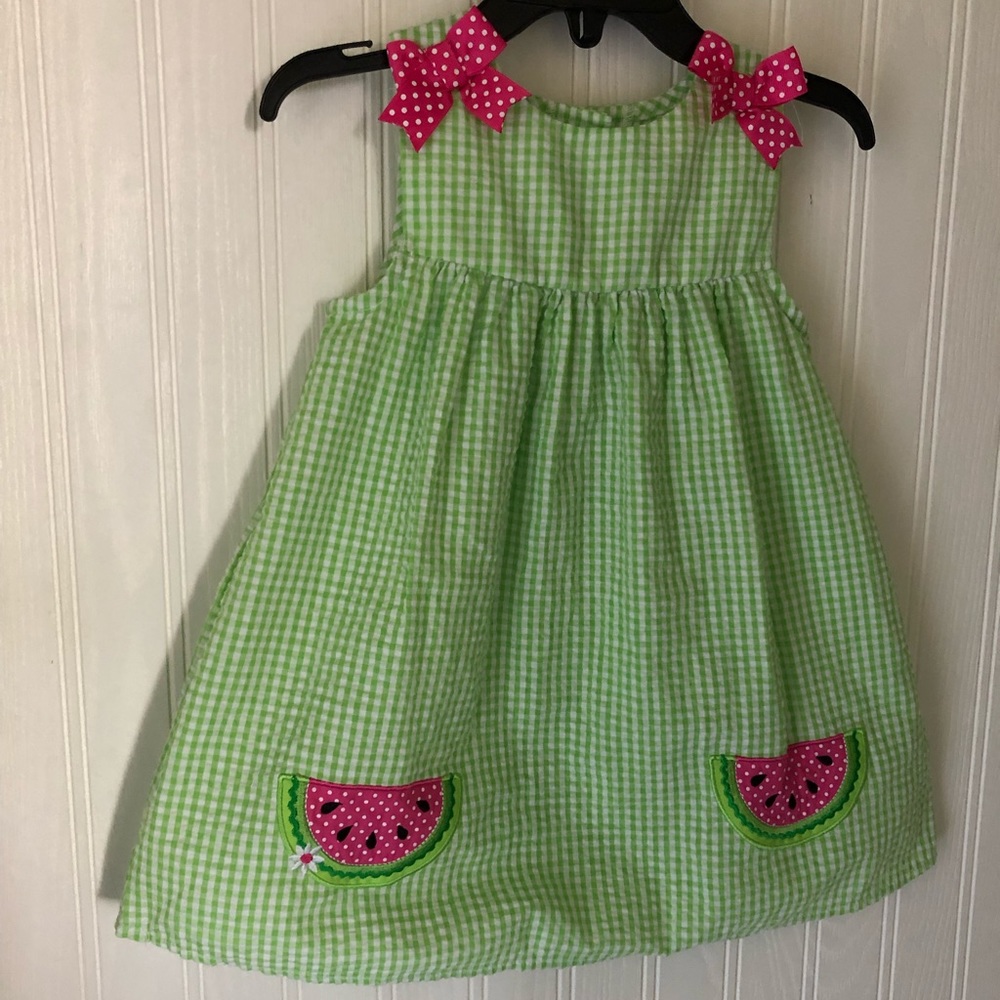 24 months green watermelon dress
